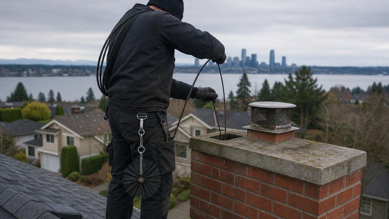 Local chimney sweep & inspection for Bellevue homes